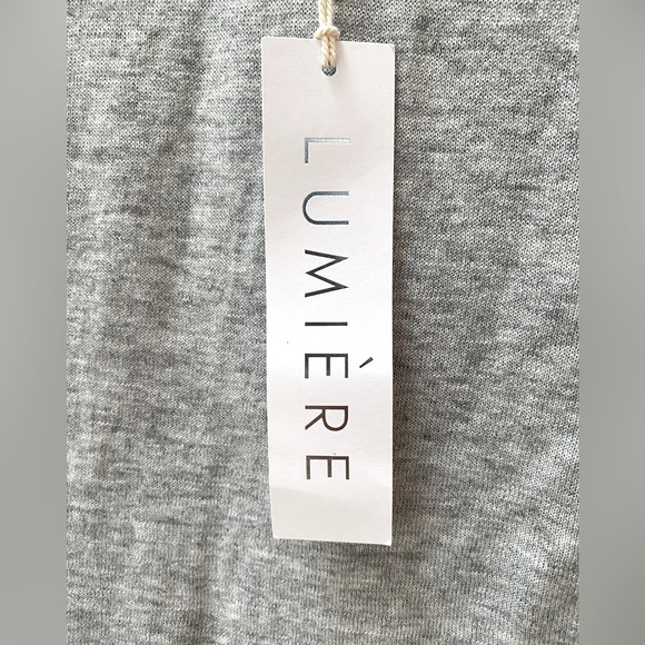 Lumiere Gray Top with Ruffle Detail - Picture 2 of 2